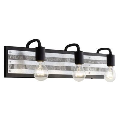 Black Farmhouse Vanity Lighting Lighting The Home Depot