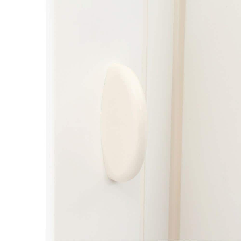 White PVC Folding Closet Door 36" x 80"