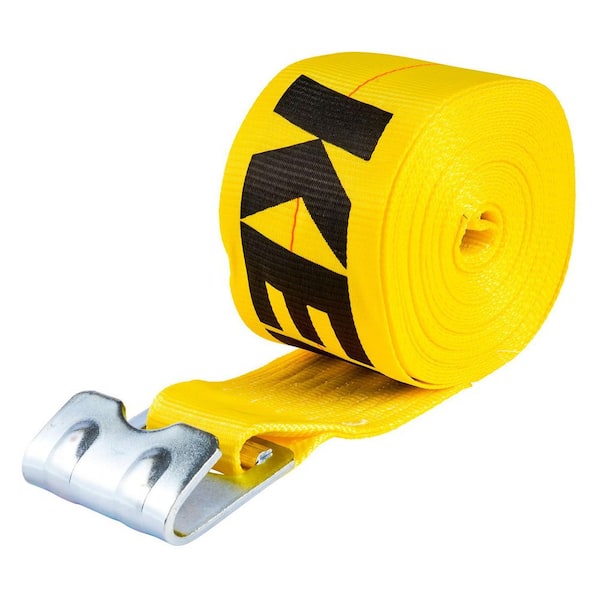 Keeper 40 ft. x 4 in. x 15,000 lbs. Winch Strap with Flat Hook