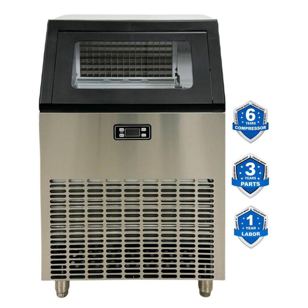 22 in. W 198 lbs. Freestanding Air Cooled Commercial Ice-Maker with Bin in Black price history on PriceWatchPro