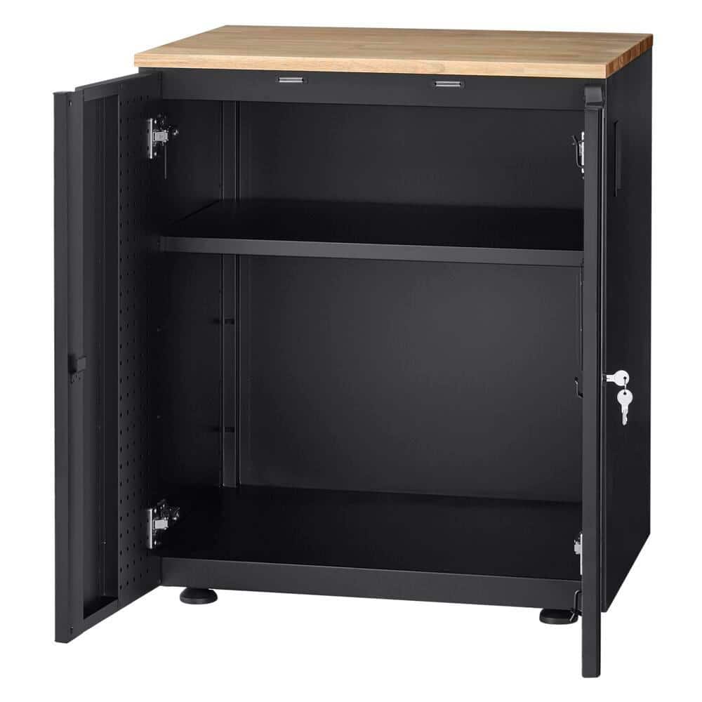 Extra Wide Heavy Duty Welded 20-Gauge Steel 2-Door Garage Base Cabinet in B