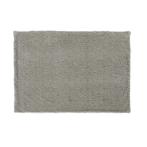 Warrin Pebble Pattern Grey Faux Fur Throw Blanket