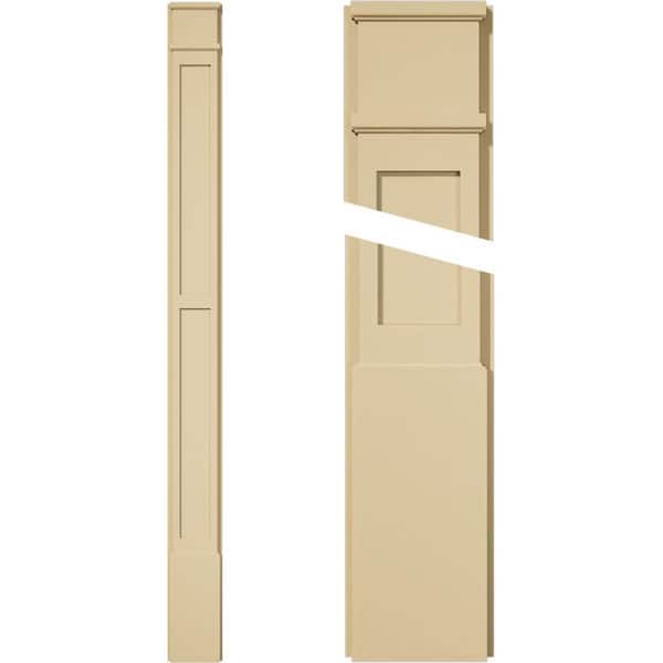 Ekena Millwork 2 in. D x 8 in. W x 96 in. L Primed Polyurethane Pilaster 1- Pack