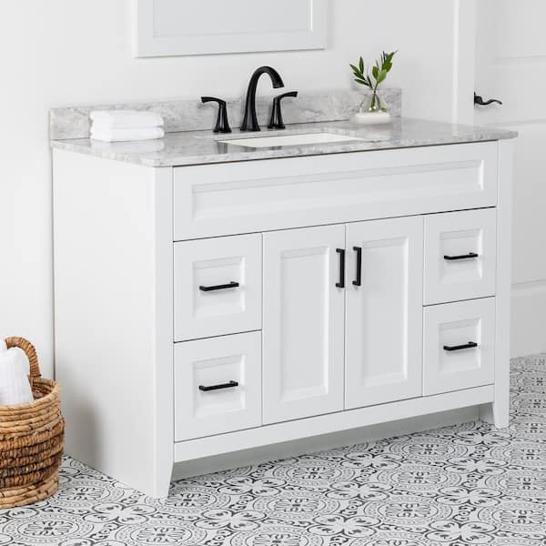 Home Decorators Collection Ridge 30 in. W x 21.6 in. D x 34 in. H Bath Vanity Cabinet Without Top in Deep Blue