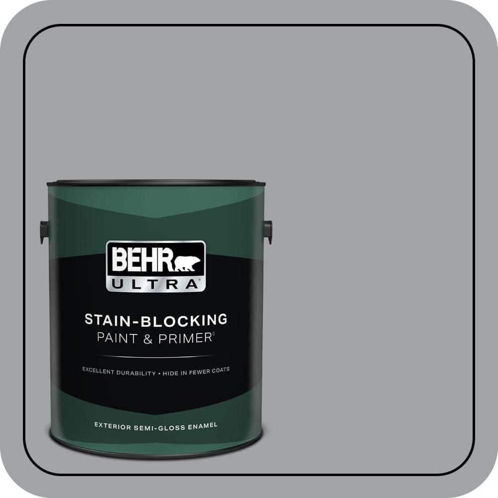 1 gal. #N530-4 Power Gray Semi-Gloss Enamel Exterior Paint & Primer price history on PriceWatchPro
