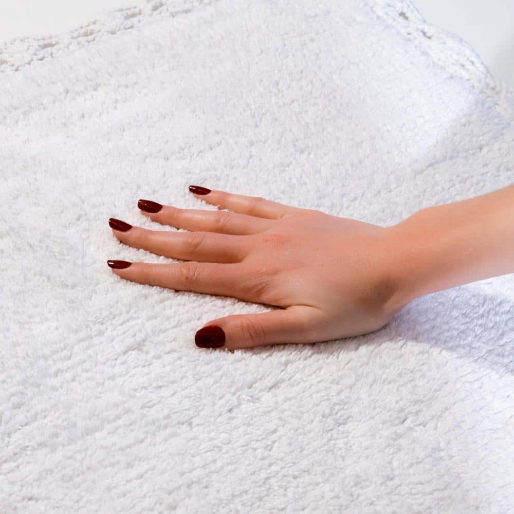 Provence Elegance White Crochet Bath Runner 22"x60"