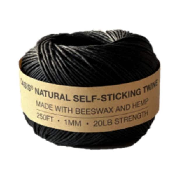 Natural Self-Sticking Twine, Black, 250 ft./Roll