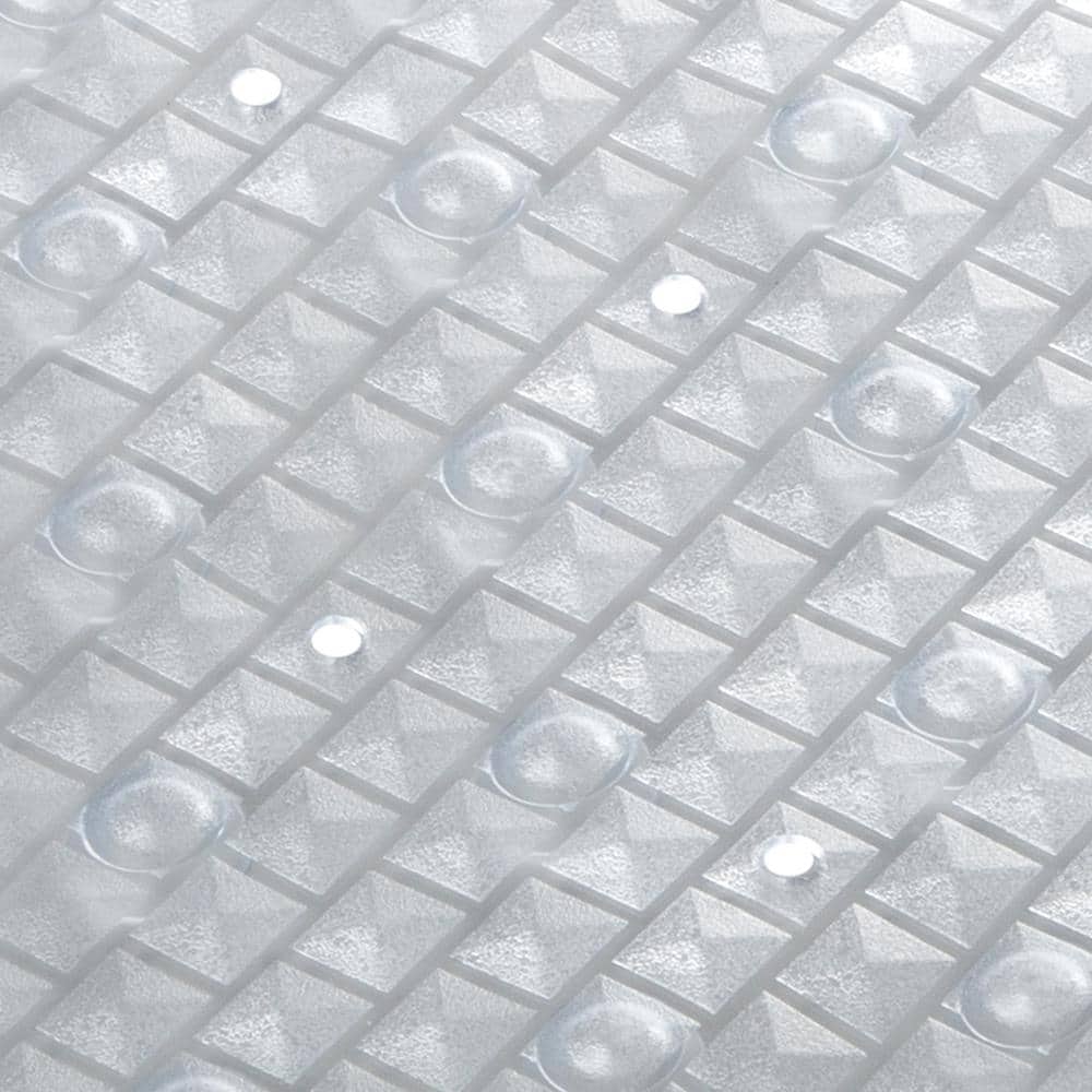 Clear PVC Anti-Slip Mildew Resistant Bath Mat