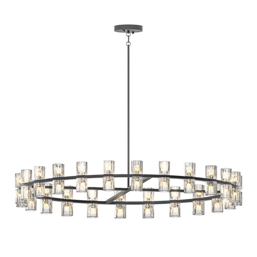 48 Light Black Crystal Chandelier for Living Room, Dining Room with bulbs included price history on PriceWatchPro