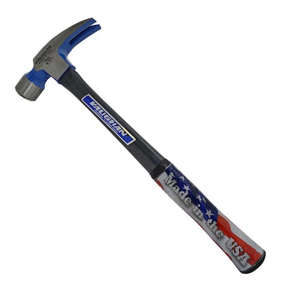 Vaughan 20 oz. Milled Face Fiberglass Rip Hammer, 16 in. fiberglass handle