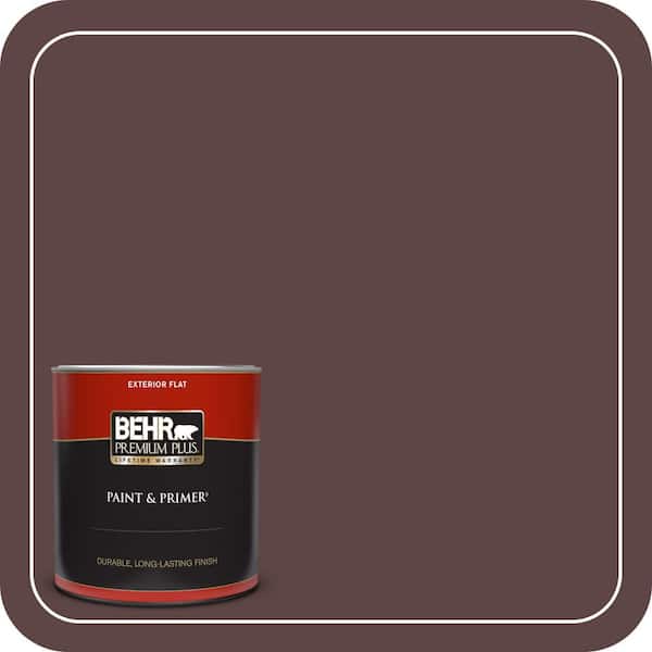 BEHR PREMIUM PLUS 1 qt. #140F-7 Embarcadero Flat Exterior Paint & Primer