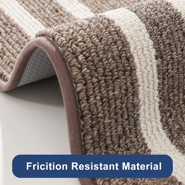 Brown 24 in. x 79 in. Indoor Non-Skid Super Absorbent Kitchen Mat