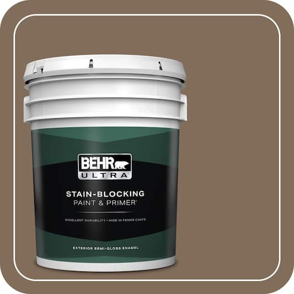 BEHR ULTRA 5 gal. #MQ2-49 Kaffee Semi-Gloss Enamel Exterior Paint & Primer