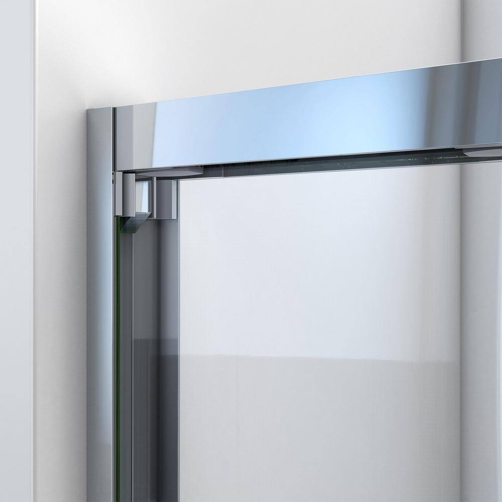 Harmony 48" x 76" Brushed Nickel Semi-Frameless Shower Door