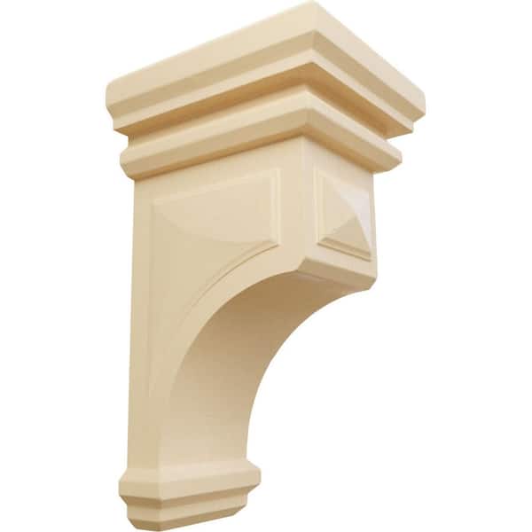 Ekena Millwork 5 in. x 10 in. x 5-3/4 in. Maple Medium Woodruff Wood Corbel