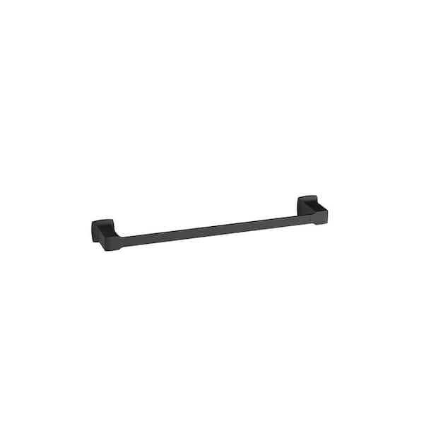 Gerber Fairbanks 18 in. Wall Mounted Towel Bar in Satin Black