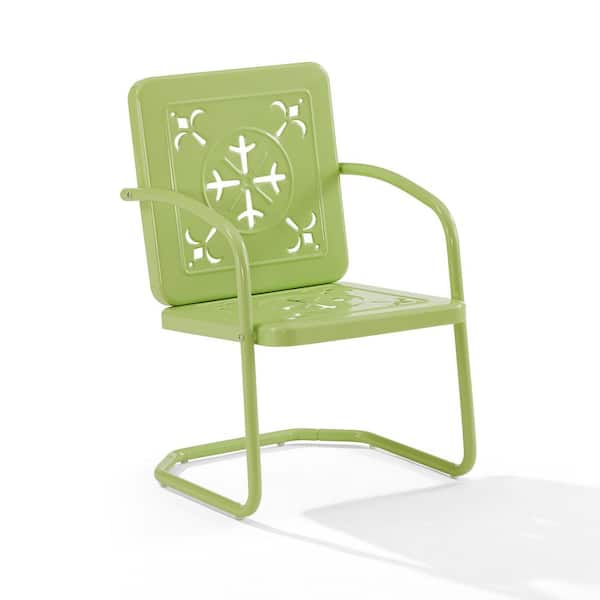 CROSLEY FURNITURE Azalea Key Lime Metal Outdoor Lounge Chair Set