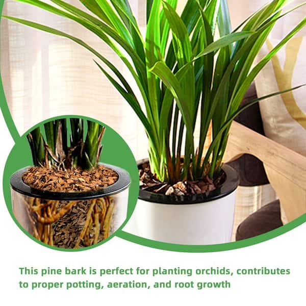 Hcman 9 qt. Organic Natural Mulch for Potted Plants, Root Development of  Orchid Plants and Garden Soil Amendment Mix TZD-4985097 - The Home Depot