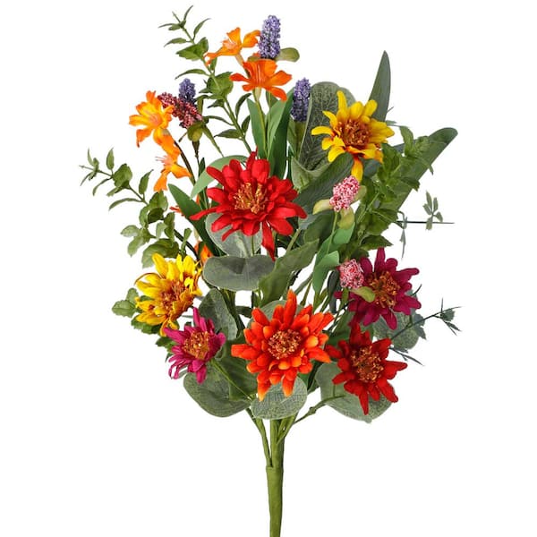 Regency International 18 in. Multi Indoor Artificial Summer Shasta Bush