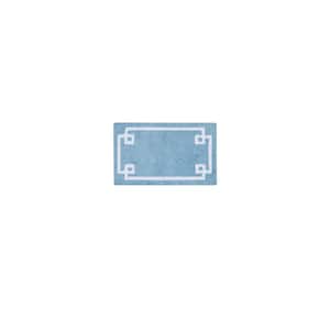 Blue Bathroom Rug 20 in. x 30 in., Soft Bathmat, Non-Slip, Machine Washable Carpet, Suitable Bathroom Floor, Tub, Shower