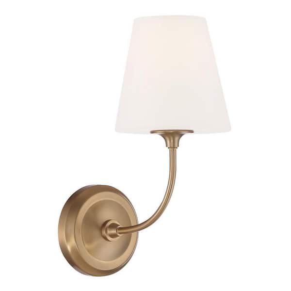 Sylvan 1 Light Vibrant Gold Wall Sconce
