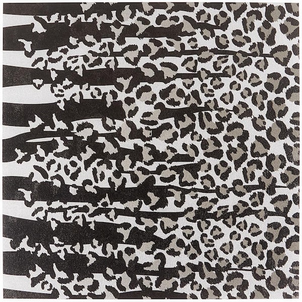 Ivy Hill Tile Kaa Blend Black and White 24 in. x 24 in. Matte Porcelain Floor and Wall Tile (11.62 sq. ft./Case)