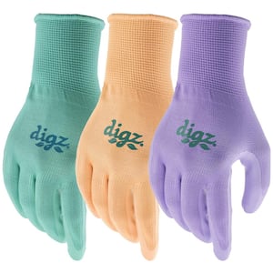 Digz Women's Large Full Finger Latex Garden Glove 73832-012 - The
