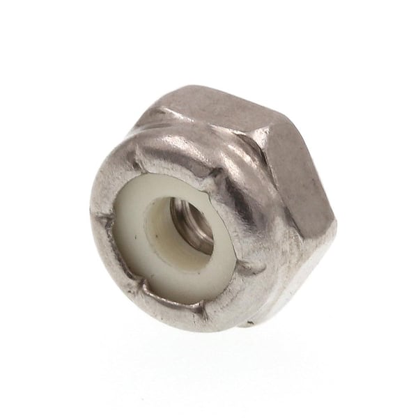Prime-Line #6-32 Grade 18-8 Stainless Steel Nylon Insert Lock Nuts (50-Pack)