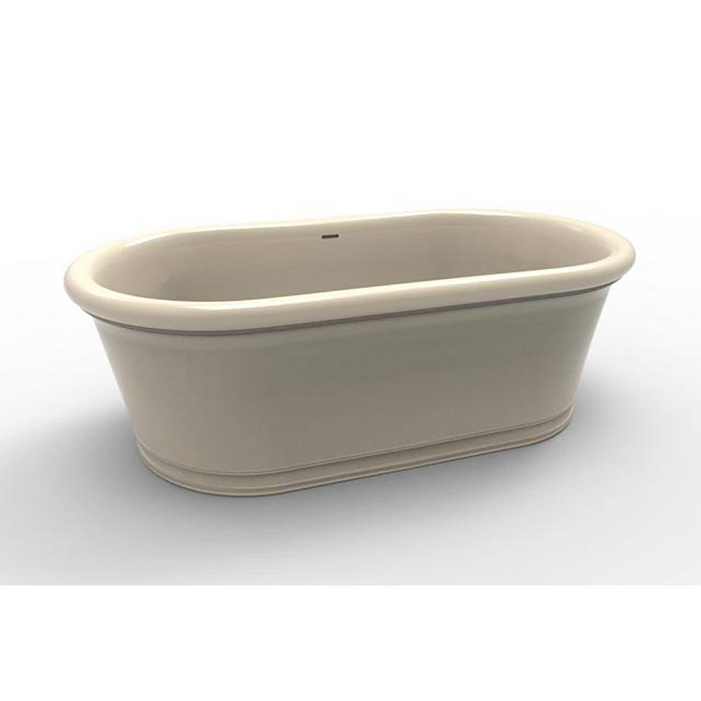 Hydro Systems Tribeca 68 in. Solid Surface Flatbottom Air Bath and whirlpool Bathtub in Biscuit
