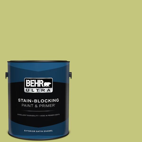 BEHR ULTRA 1 gal. #P360-4 Soda Pop Satin Enamel Exterior Paint & Primer