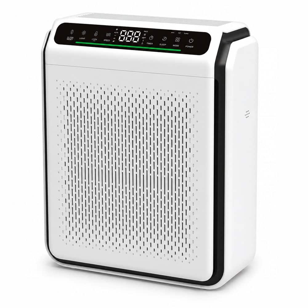 Edendirect 2000 sq. ft. HEPA 13 True Air Purifier in White with 3 Fan ...