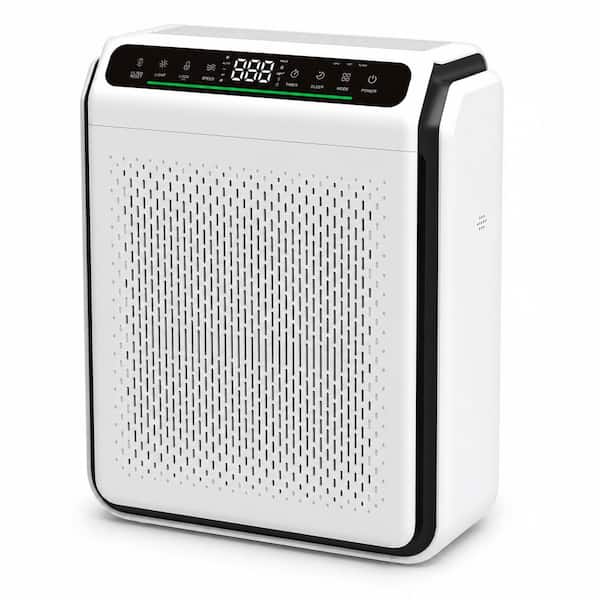 2000 sq. ft. Whole House HEPA Air Purifier in White with 3 Fan Speeds, 24H Timer, Wifi, Auto/Pet/Turbo Modes, Child Lock