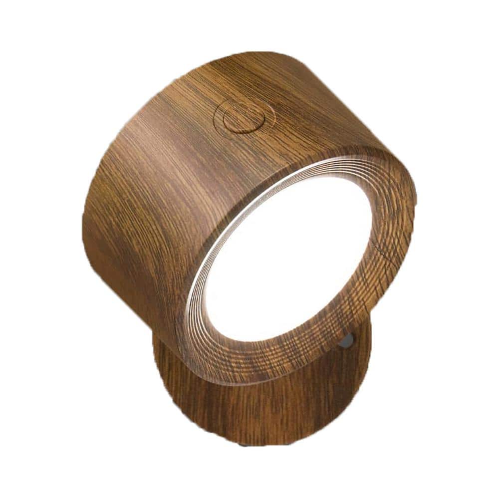 Wireless 1 Light Walnut LED Wall Sconce with Remote Control price history on PriceWatchPro