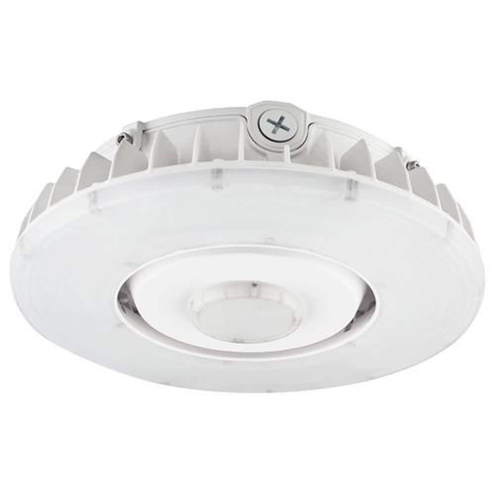 KP 210-Watt Equivalent Integrated LED White Housing Parking Garage Area Lig