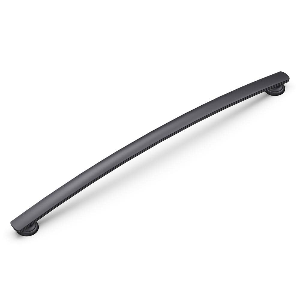 Matte Black 12" Solid Core Kitchen Cabinet Handles