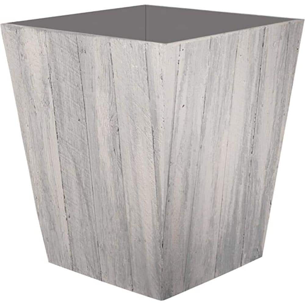 Suncast 18" Dove Gray Resin Square Planter