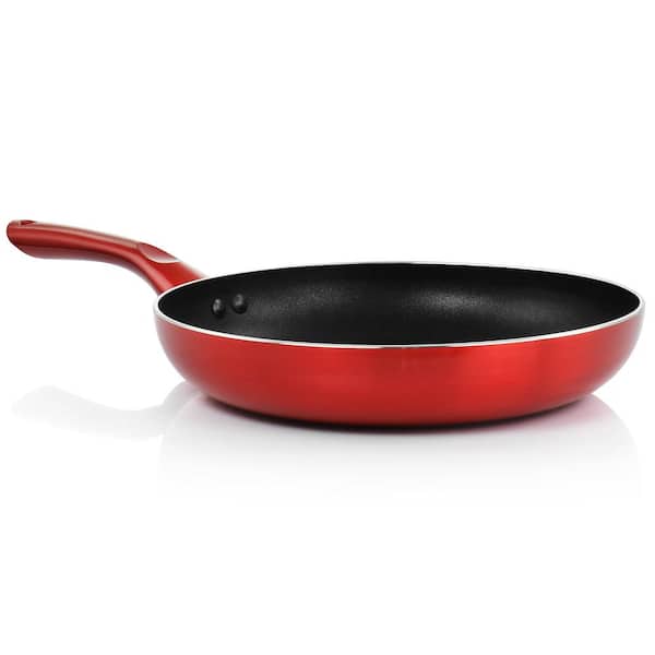 Excite 8 In. & 10.5 In. Red Non-Stick Fry Pan Set B039S264, 1
