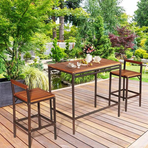 home depot patio bar set