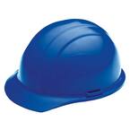 4 Point Nylon Suspension Mega Ratchet Cap Hard Hat in Blue