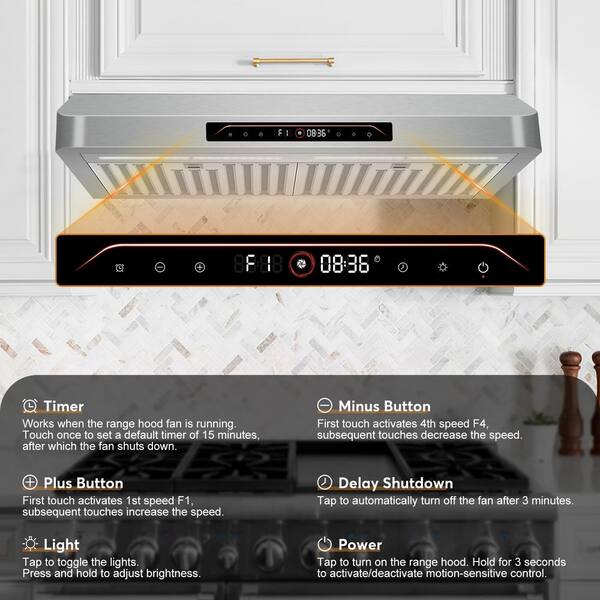 Tylza 29.5 in. 900CFM Convertible Ducted Under Cabinet Range