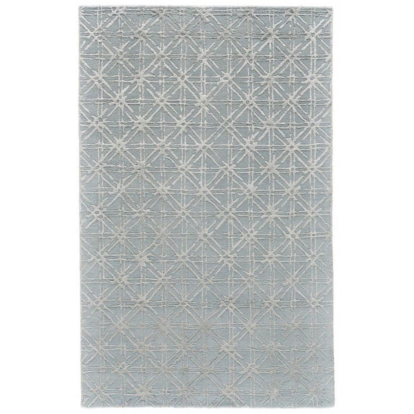 2 ft. x 8 ft. Gray Abstract Area Rug