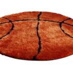 Multi-Color Puck Hockey Net Basketball Contemporary Area Rug Sports FT-125 