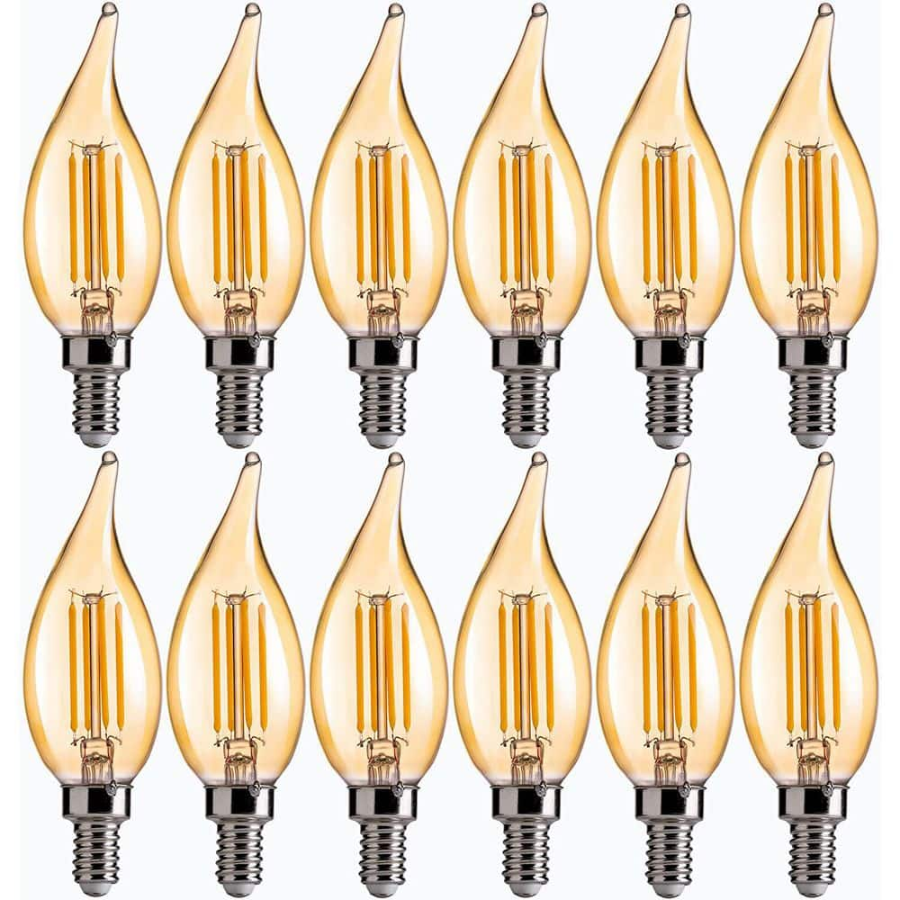 FLSNT 40Watt Dimmable CA11 E12 LED Candelabra Bulbs, Dimmable LED