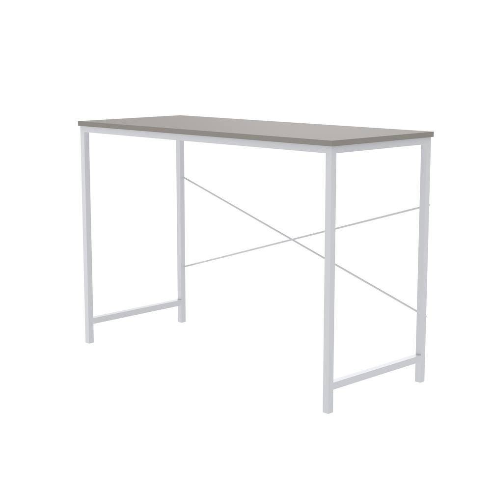 Modern Smoky Taupe Wood Writing Desk 43''