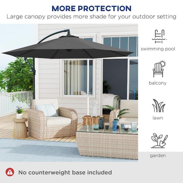 backyard creations 11 offset patio umbrella Replacement Canopy for 2014 11ft Offset Umbrella