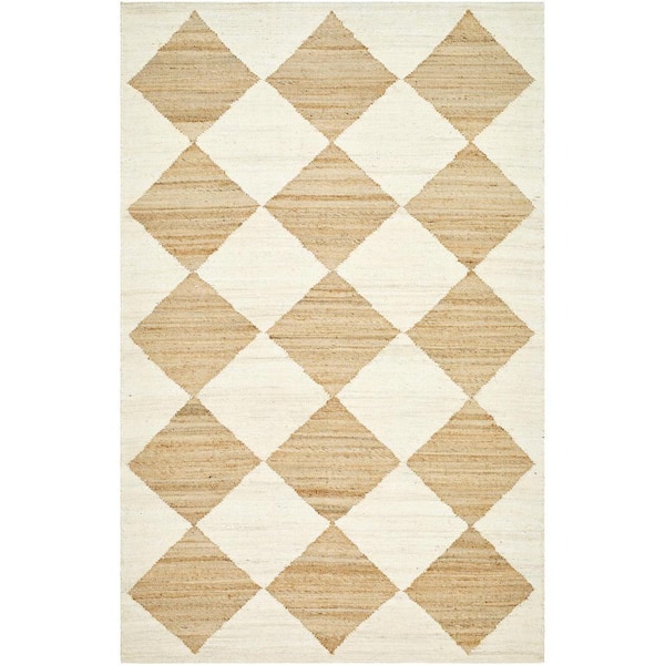 Livabliss Vivir Antho Wheat Modern 9 ft. x 12 ft. Indoor Area Rug