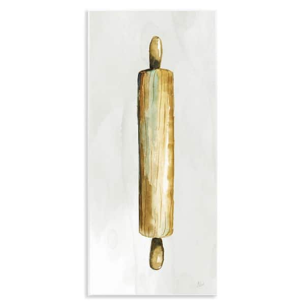 Stupell Industries Rustic Rolling Pin by Nan Unframed Food Graphic Art Print 17 in. x 7 in.