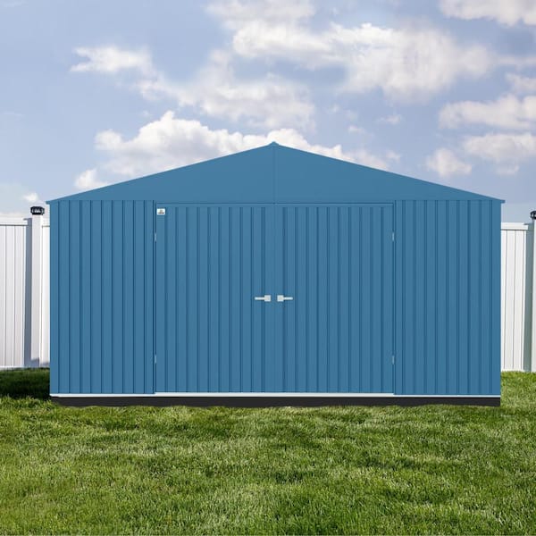 Elite Storage Shed 14 ft. W x 14 ft. D x 8 ft. H Metal Shed 196 sq. ft.