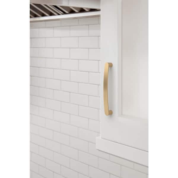 Rift 5-1/16 in. (128mm) Modern Champagne Bronze Arch Cabinet Pull