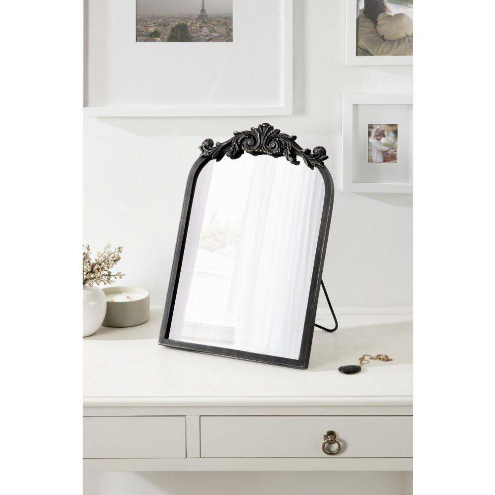 Arendahl Black Iron Baroque Tabletop Vanity Mirror